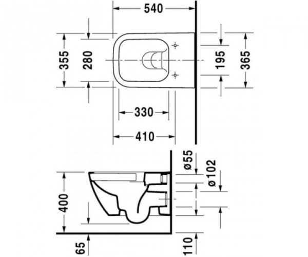 Унитаз подвесной Duravit Happy D.2 2222090000