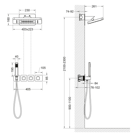 Душевой комплект Timo Petruma SX-5249/00SM