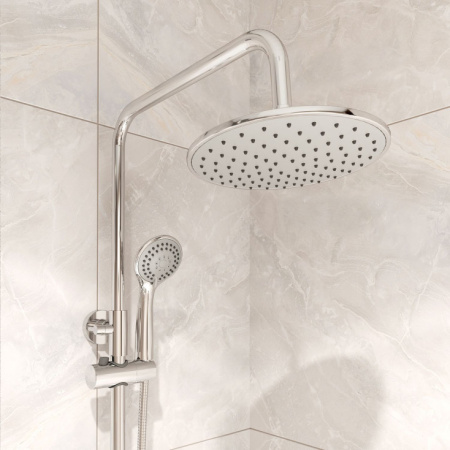 Смеситель с верхним душем Milardo Helic (HELSB1FM06)