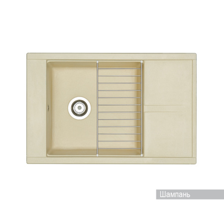 Кухонная мойка Aquaton Делия 78 1A715132DE290 шампань