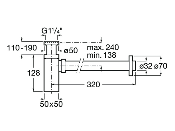 Сифон для раковины Roca Aqua 1 1/4 506406500