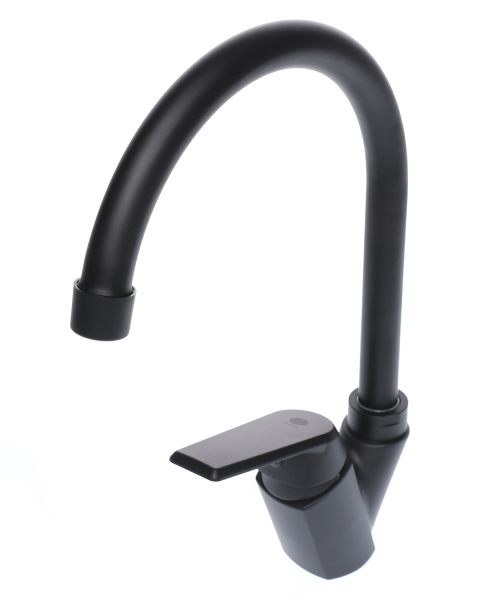 Смеситель для кухни однорычажный полимерный OneLife P02-000b черный