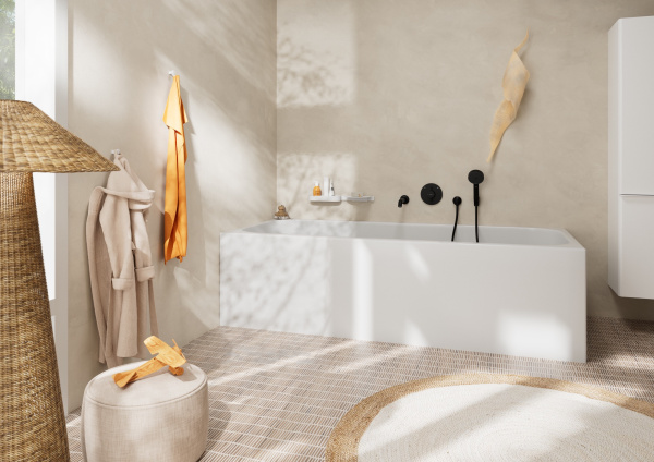 Излив для ванны Hansgrohe Tecturis S 73411670 черный матовый