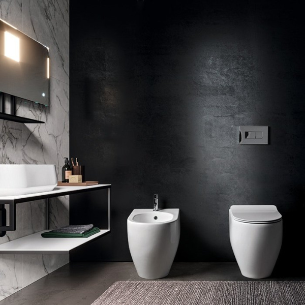 Биде напольное Kerasan Flo 312601 белый