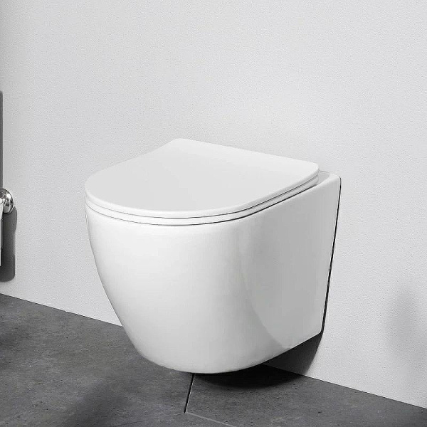 Комплект унитаза с инсталляцией Am.Pm Like Aquaspin IS49001.801900 с сиденьем микролифт, кнопка белый глянец