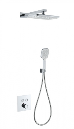 Душевая система с термостатом встраиваемая WONZON & WOGHAND, хром WW-D2017-B-CR