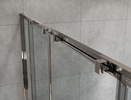 Душевой уголок Vincea  Garda VSR-1G28018CL (180х80) хром, стекло прозрачное