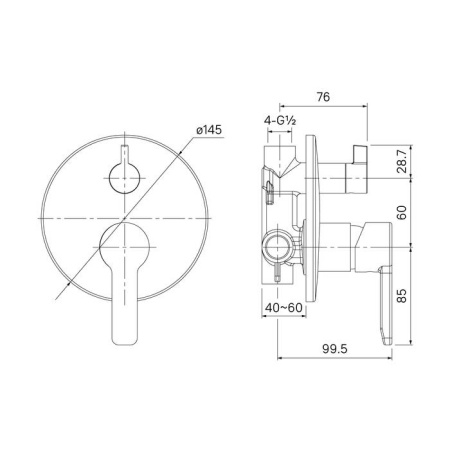Смеситель для ванны с душем IDDIS Sena (SENSB00i67)