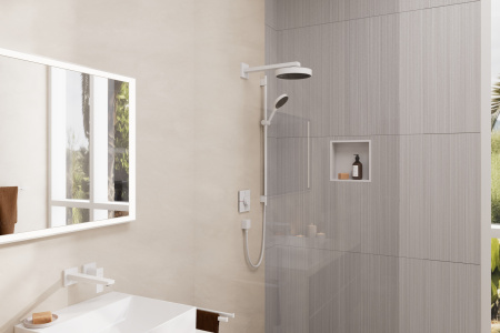 Смеситель для раковины встраиваемый Hansgrohe Metropol 32526700 белый матовый
