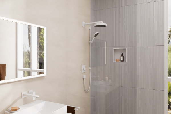 Смеситель для раковины встраиваемый Hansgrohe Metropol 32526700 белый матовый