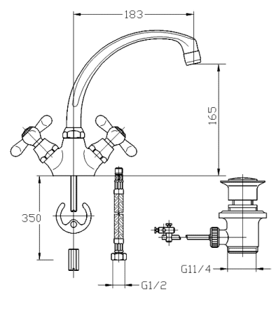 Смеситель для мойки MOFEM TREFF 140-0019-01