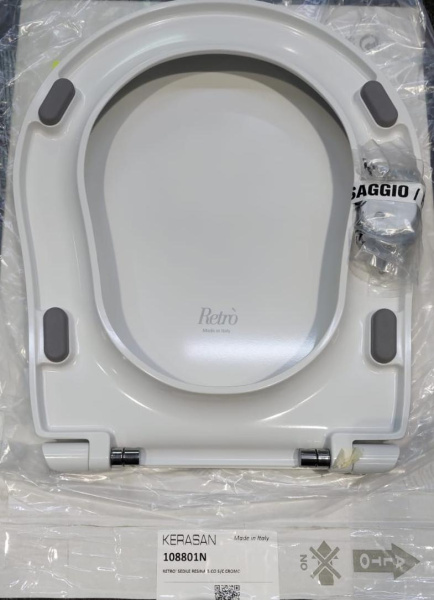 Сиденье с крышкой для унитаза Kerasan Retro 108801N микролифт
