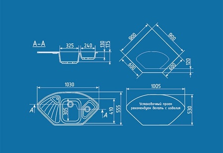 Кухонная мойка Ulgran  U-501