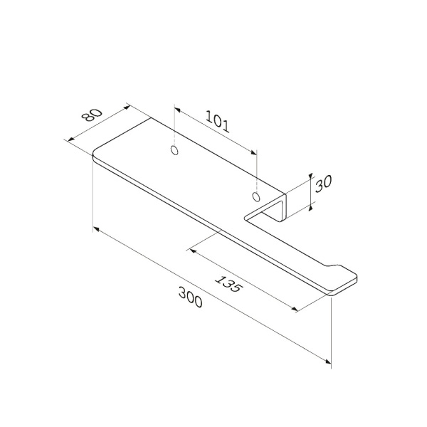 Держатель для туалетной бумаги с полкой Am.Pm Sense L A7454300