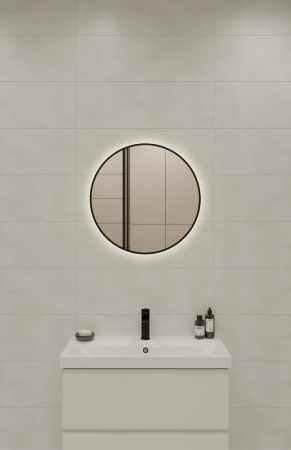 Зеркало Cersanit ECLIPSE smart 60x60 в черной рамке 64146
