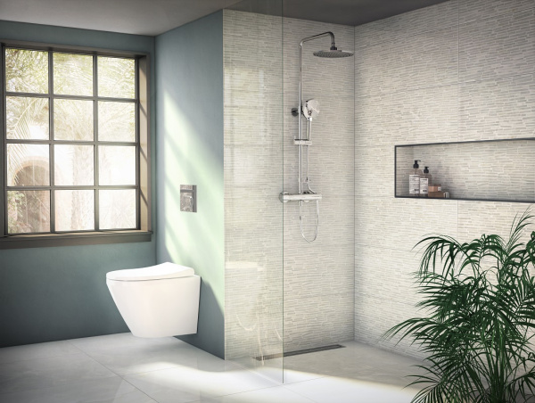 Душевая система Vitra Aquaheat Joy 220 термостатическая A47200EXP, хром 