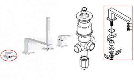 Переключатель в сборе GROHE 402337040