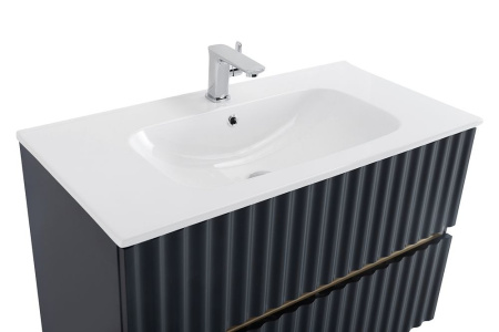 База под раковину Art&Max Еlegant AM-ELEGANT-900-2C-SO-GM-LED Серый матовый