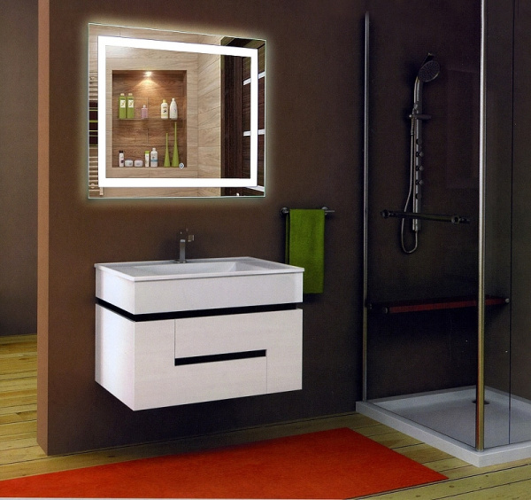 Зеркало с подсветкой (120x80) Continent Rimini ЗЛП141