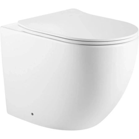 Унитаз ABBER Bequem AC1111TMW приставной белый матовый, безободковый