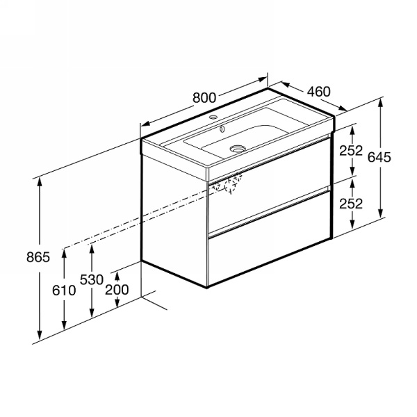 Тумба под раковину Roca Ona 80 A857630513