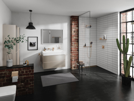 Стакан для зубных щеток Hansgrohe AddStoris 41749140 шлифованная бронза