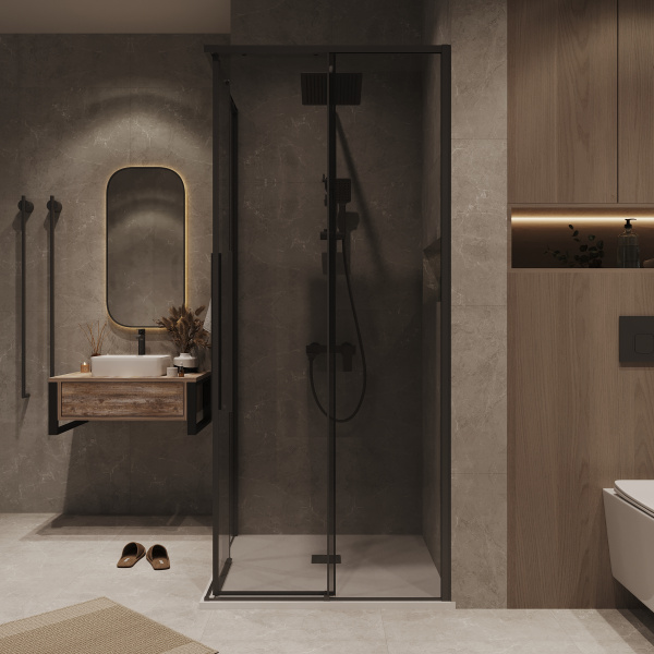 Душевая дверь (100х195) Grossman Galaxy 1/2.K33.01.10.21.10, раздвижная