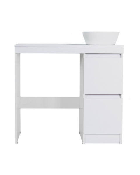 Тумба напольная с раковиной под стиральную машину Orange Sistema STM-100TUW+RA белый