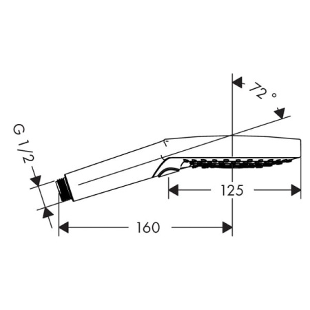 Ручная  лейка Hansgrohe Raindance Select S 120 3jet PowderRain 26014000