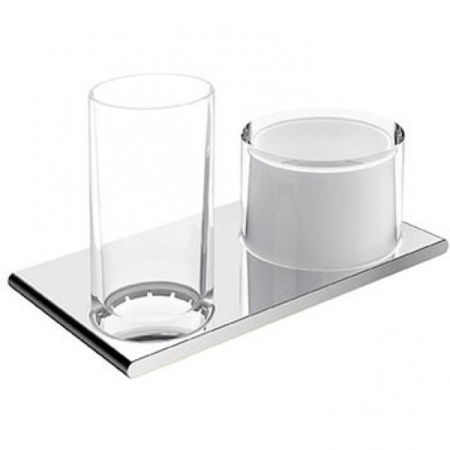 Двойной держатель со стаканом и чашей Keuco Edition 400 11554019000