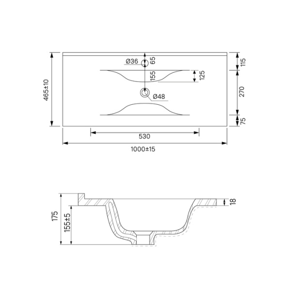 Тумба с раковиной Iddis Cloud 100 CLO10B0i95K