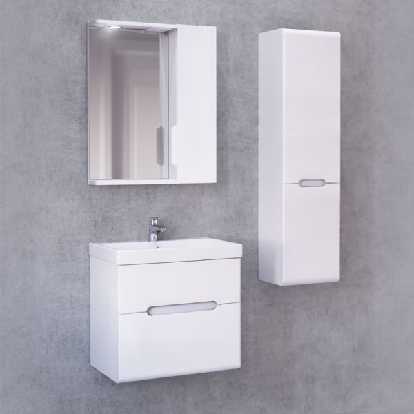 Тумба под раковину Jorno Moduo Slim 50  Mod.01.50/P/W