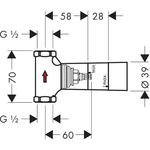 Скрытая часть запорного вентиля Hansgrohe 15973180
