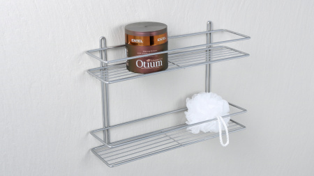 Полка двойная Fixsen хром FX-730-2