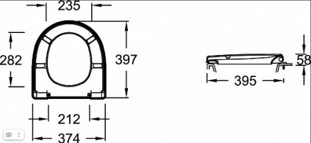 Крышка-сидение Jacob Delafon Oden Up E70009-00