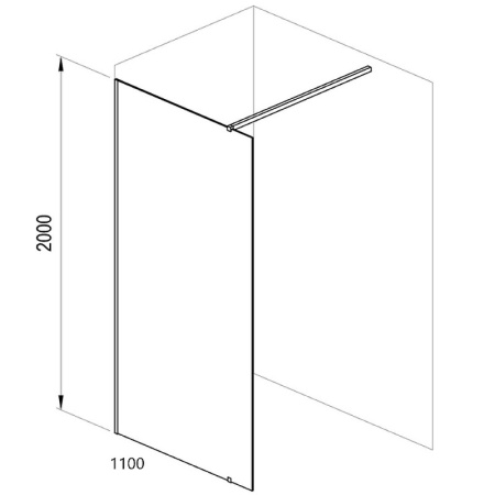 Душевая перегородка Ravak Walk-In Wall 110 GW9WD0300Z1