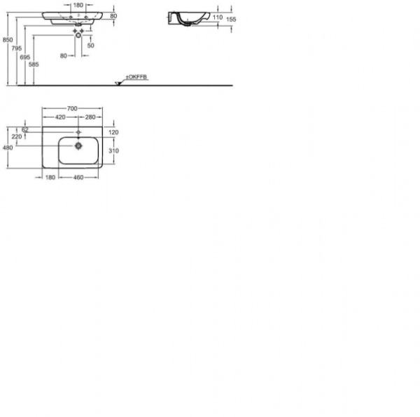 Раковина Keramag it! 122970000