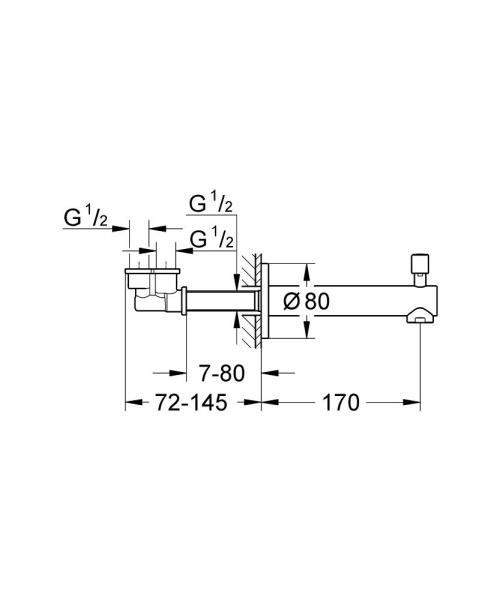 Излив для ванны Grohe Concetto 13281 001 (13281001)
