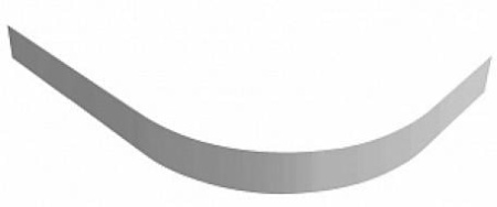 Передняя панель SMC поддона CEZARES TRAY-M-RH-120/90-SCR-L
