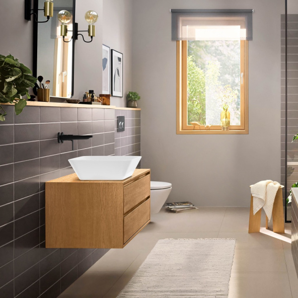 Смеситель для раковины встраиваемый Hansgrohe Rebris E 72568670 черный матовый