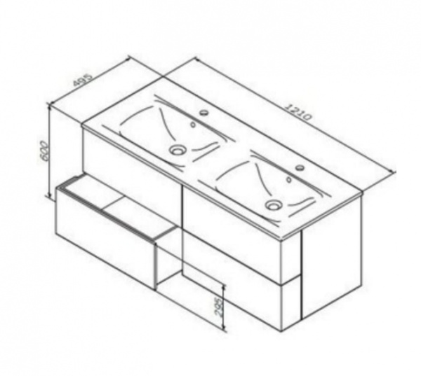 Тумба под раковину AM.PM Spirit 2.0 M70AFHD1202PG