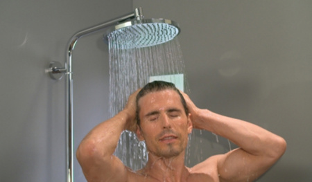 Душевая система с однорычажным смесителем Hansgrohe Crometta S 240 1jet Showerpipe 27269000 хром