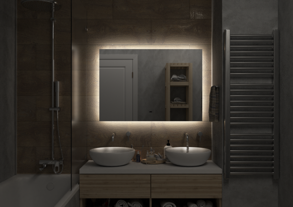 Зеркало с подсветкой (100x70) Continent Trezhe ЗЛП400