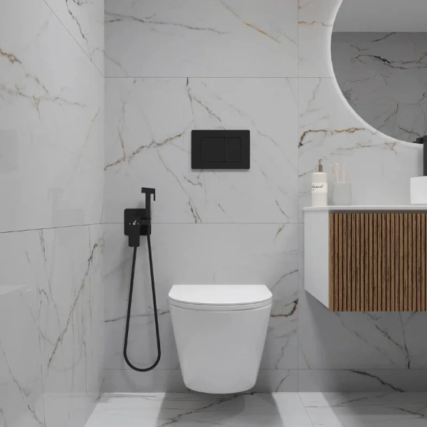 Подвесной унитаз безободковый смыв торнадо Oliveeka OL-6016, с сиденьем микролифт