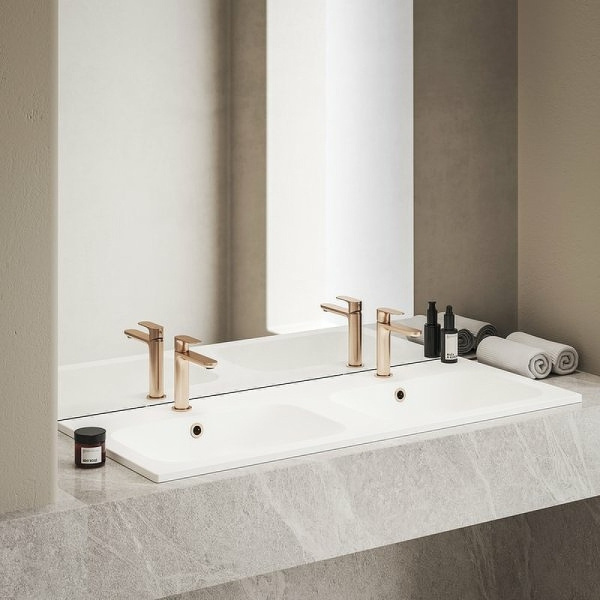 Смеситель для раковины Ravak Eleganta BeCool EL 012.61RGB X070413 розовое золото