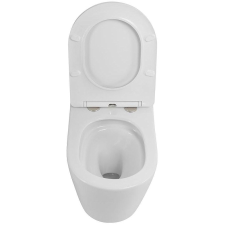 Унитаз подвесной безободковый Art&Max Tito AM2380CHRV/SC с сиденьем Микролифт