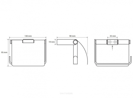 Держатель туалетной бумаги с крышкой Bemeta Via 135012012