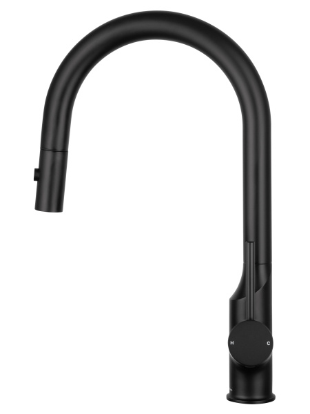 Смеситель для кухни с выдвижным изливом WONZON & WOGHAND, черный матовый WW-A21252-MB Смеситель для кухни с выдвижным изливом WONZON & WOGHAND, черный матовый WW-A21252-MB