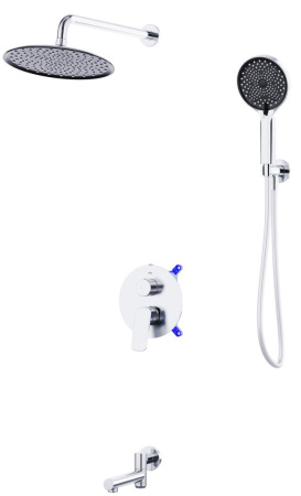 Душевой комплект с изливом BelBagno MARINO-VDSET-CRM