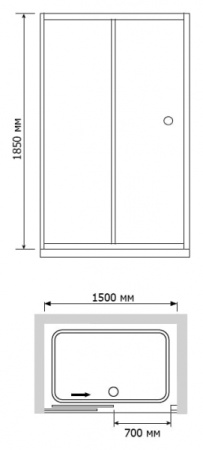 Душевая дверь  RGW CL-12 04091215-51